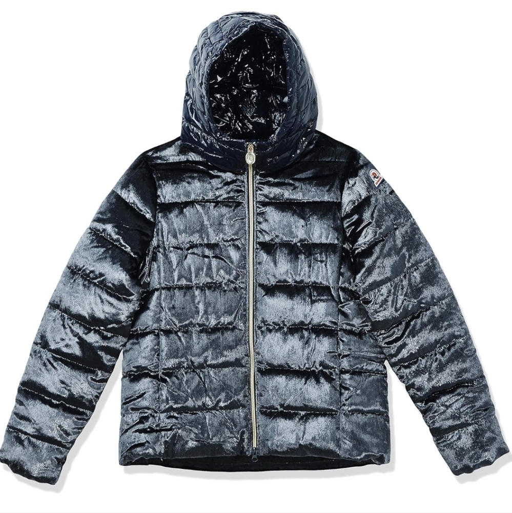 Invicta Blue Winter Fitted Hooded Puffer